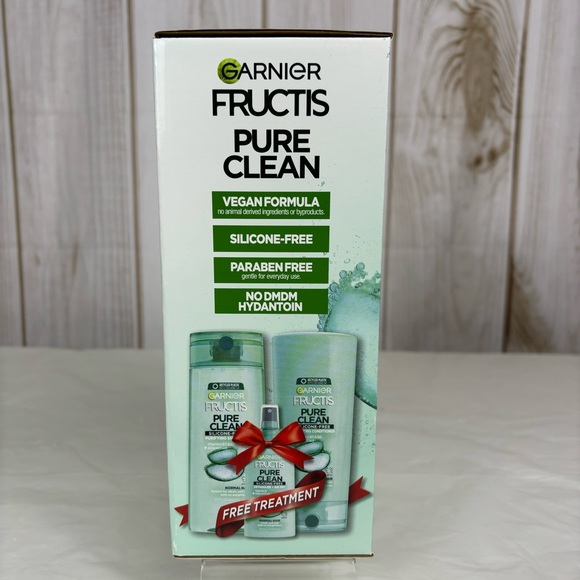 Garnier Fructis Pure Clean Shampoo Conditioner Combo and Detangler - Picture 3 of 8